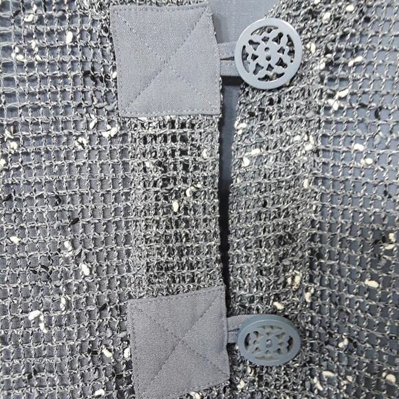 Draper's & Damon's Womens Size S Blue Beachy Fishnet Fairy Cardigan 2 Piece Set - Picture 8 of 12